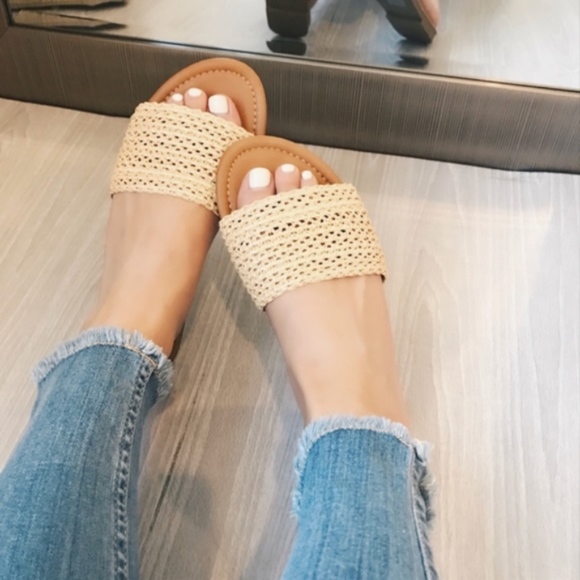 Shoes - Woven Slide Sandal